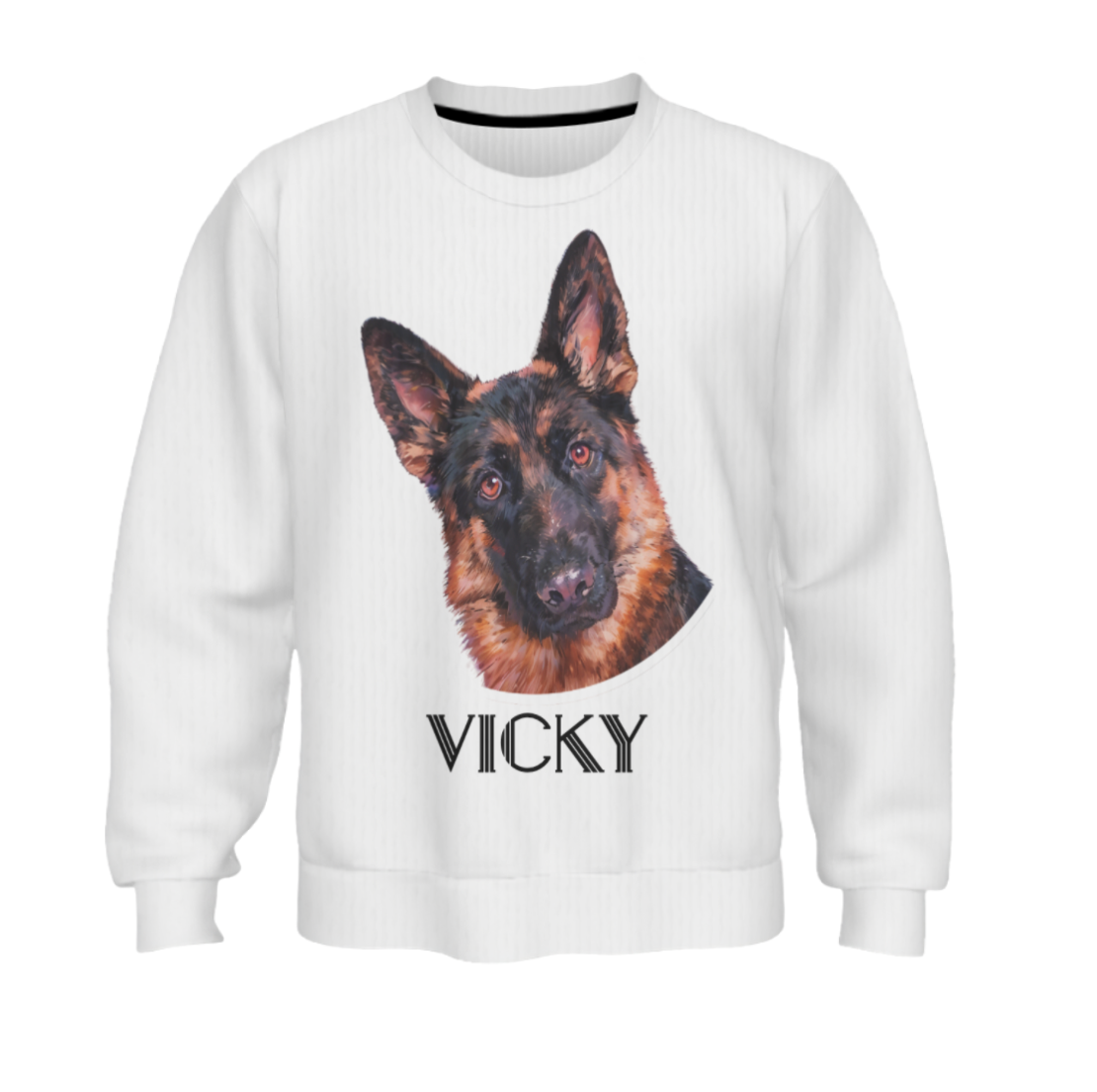 Custom pet portrait sweatshirt